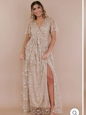 Everyday Chic Embroidered Maxi Dress fairy‎ renaissance fair boho chic